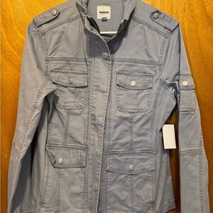 Kensie Women's Gray Utility Jacket—Lightweight